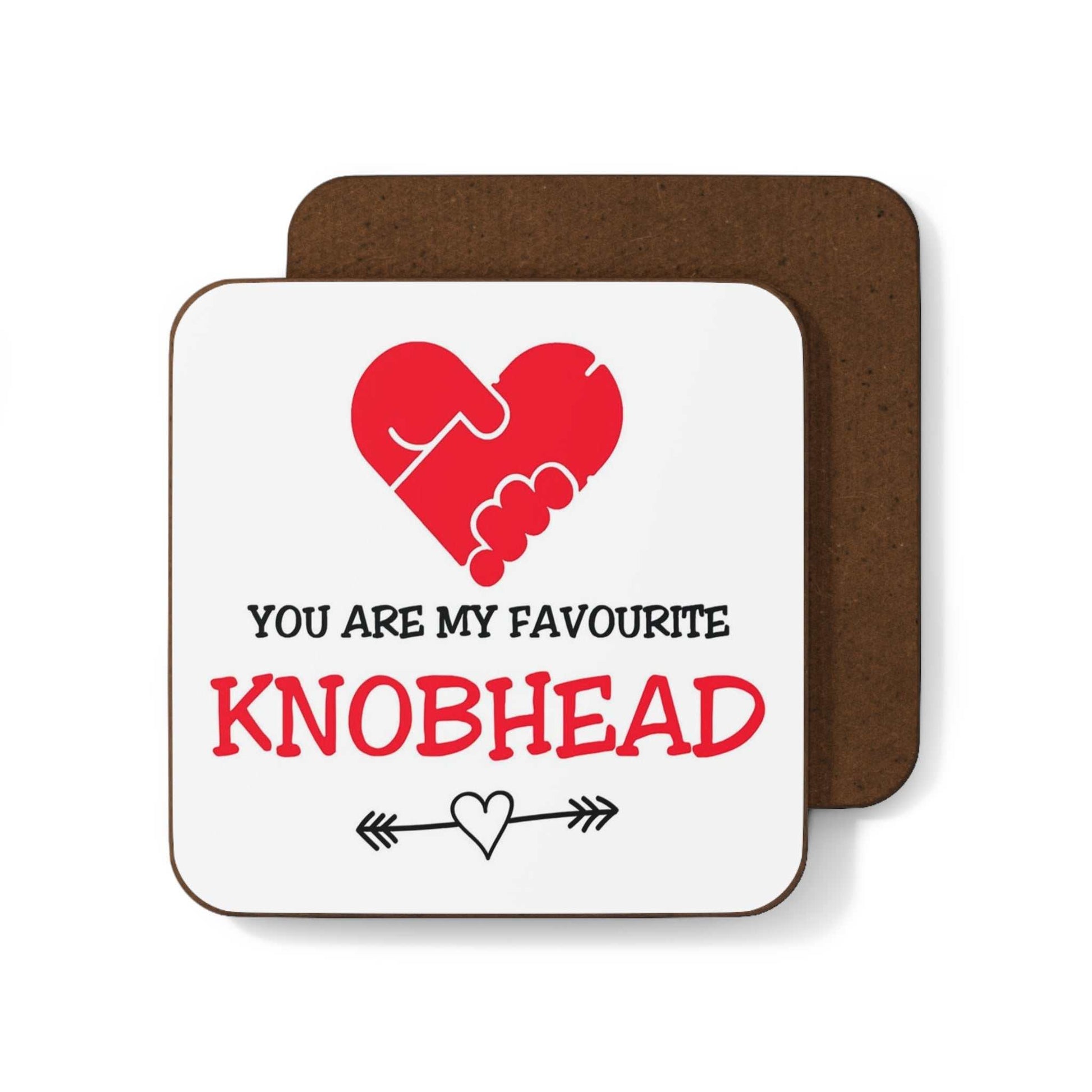 Cheeky Rude Coaster with humorous sassy saying and heart design.