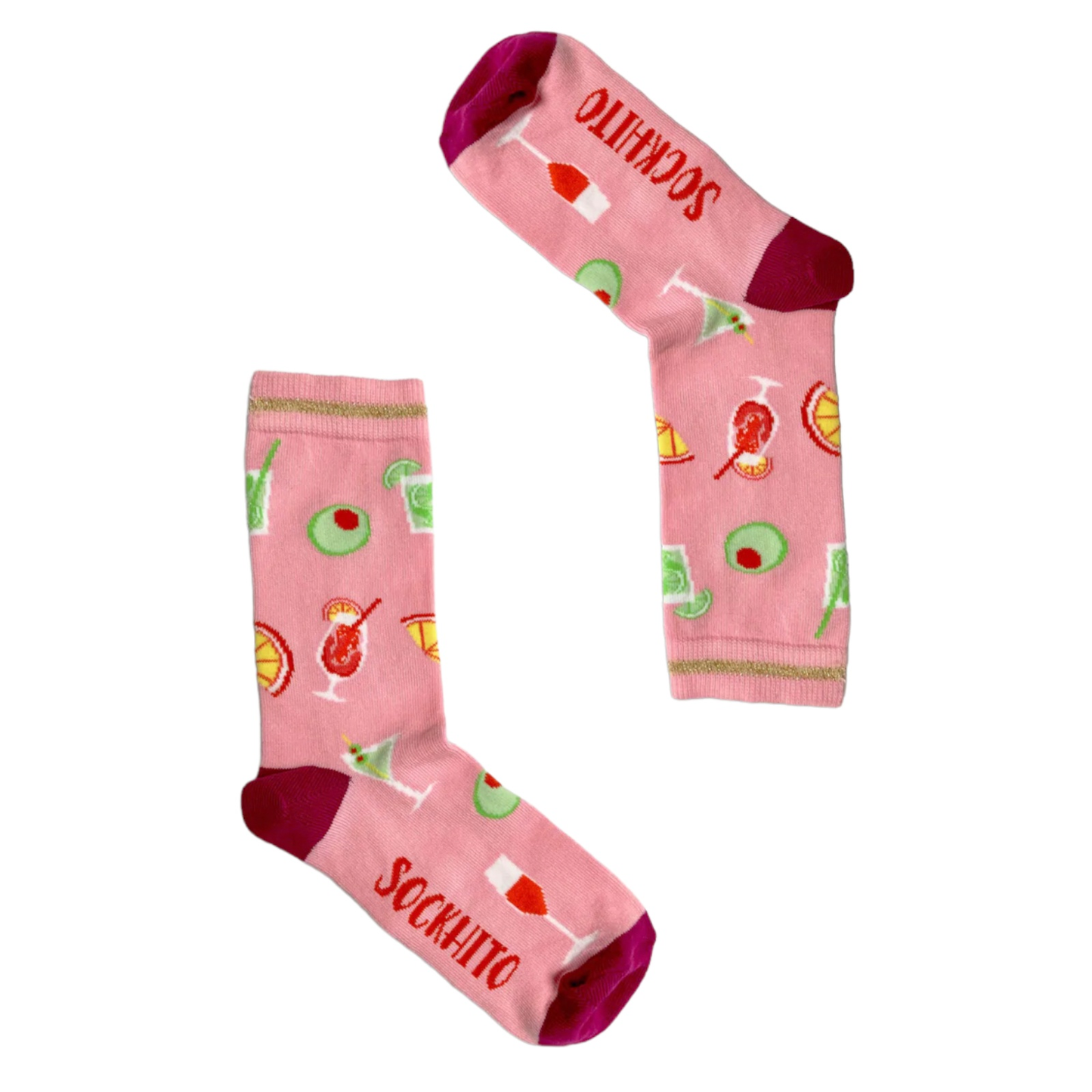 Socktails, Fun and Stylish Cocktail Themed Socks gift set from Littlebitz