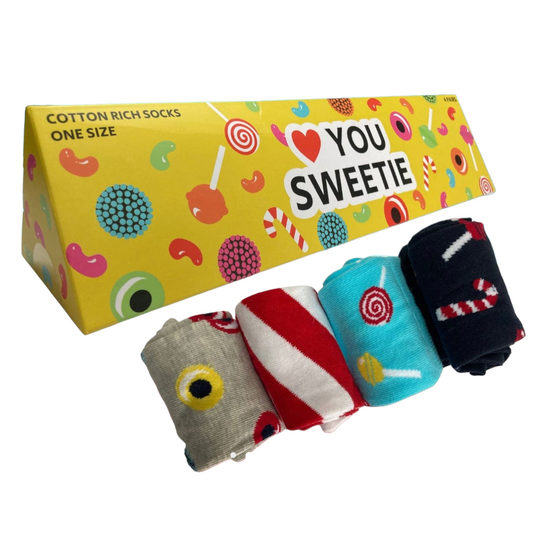 Love You Sweetie Socks,Fun Gift Box for Loved Ones from Littlebitz