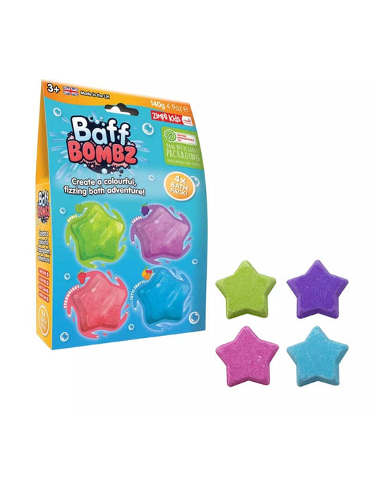 Bright Star Baff Bombz Fizzing Adventure 4 Pack