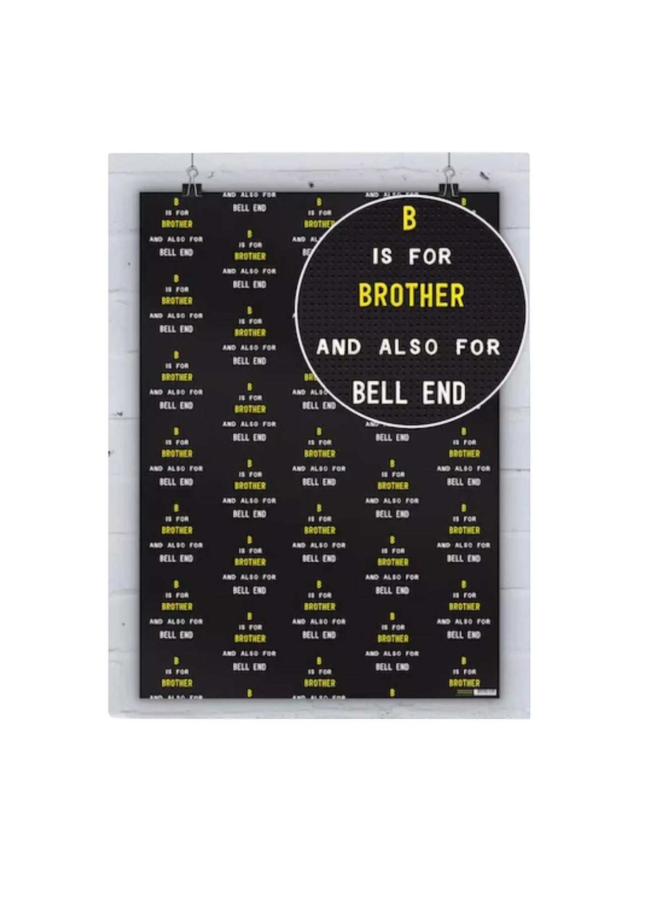 Bellend Birthday Gift Wrap with playful text for humorous birthday celebration.