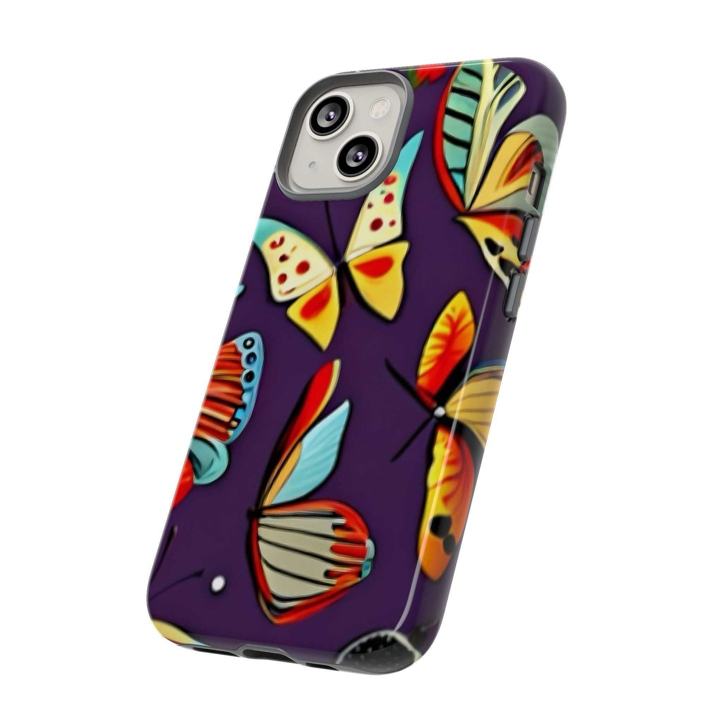 Bright Vibrant Butterfly Phone Case Designed By Littlebitz 