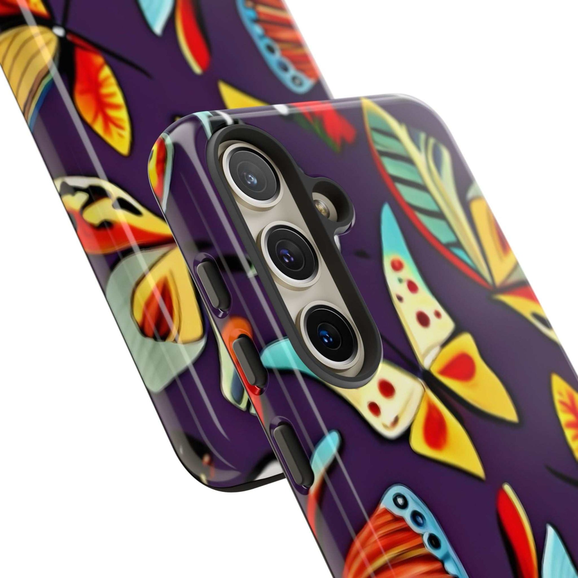 Bright Vibrant Butterfly Samsung Phone Case designed by littlebitz 