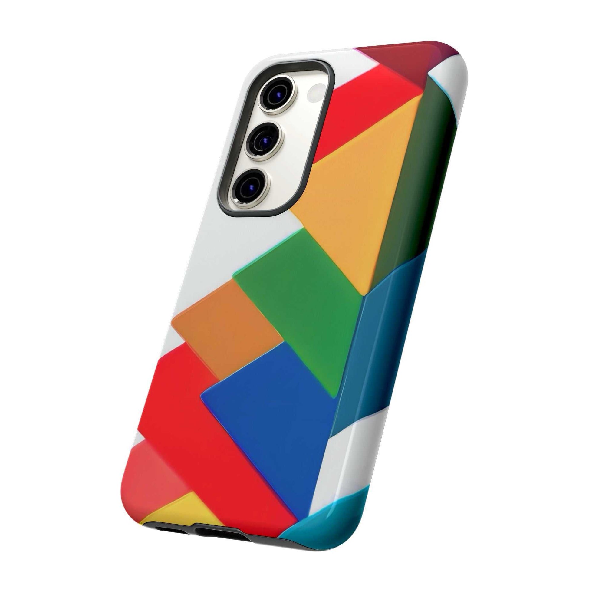 Colourful Print Samsung Phone Case Designed By Littlebitz 