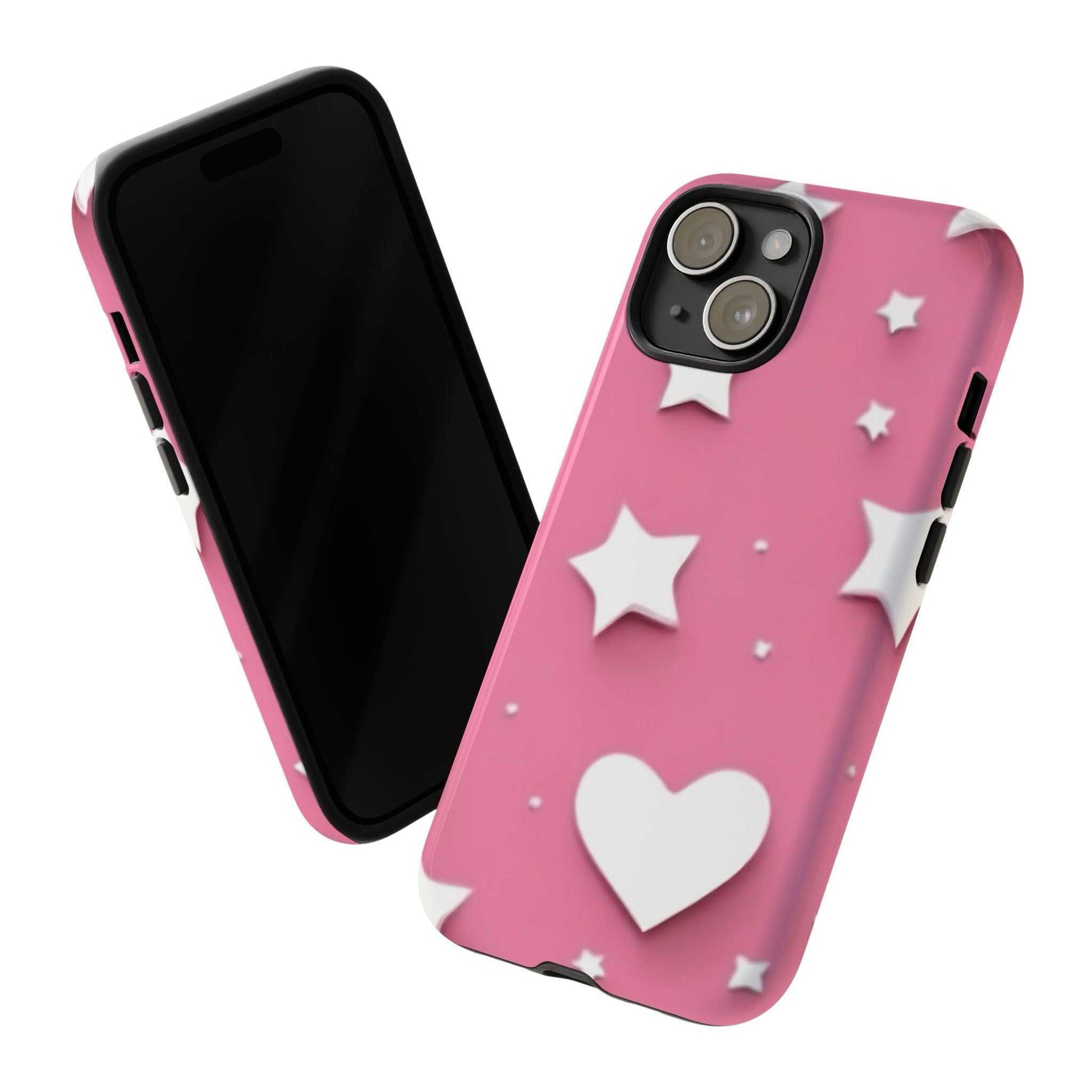 Hearts and Stars Phone Case Designed By Littlebitz 