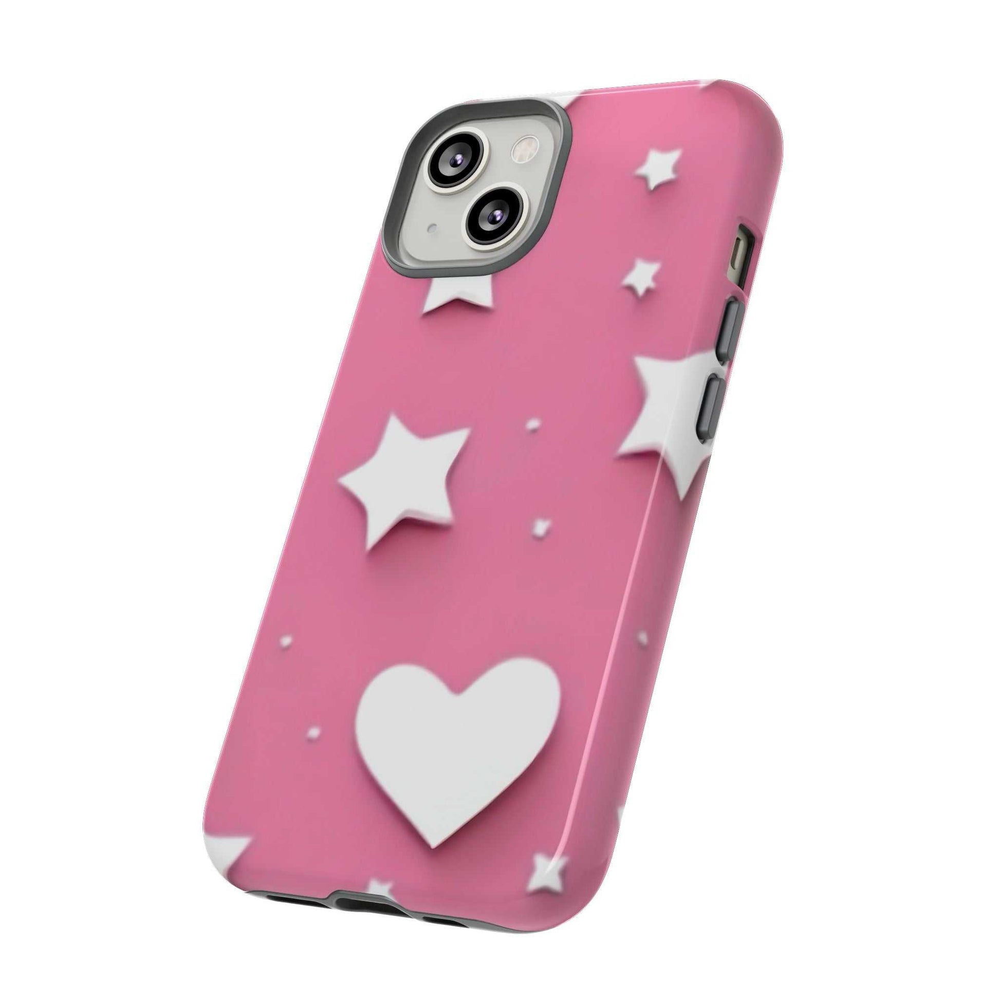 Hearts and Stars Phone Case Designed By Littlebitz 