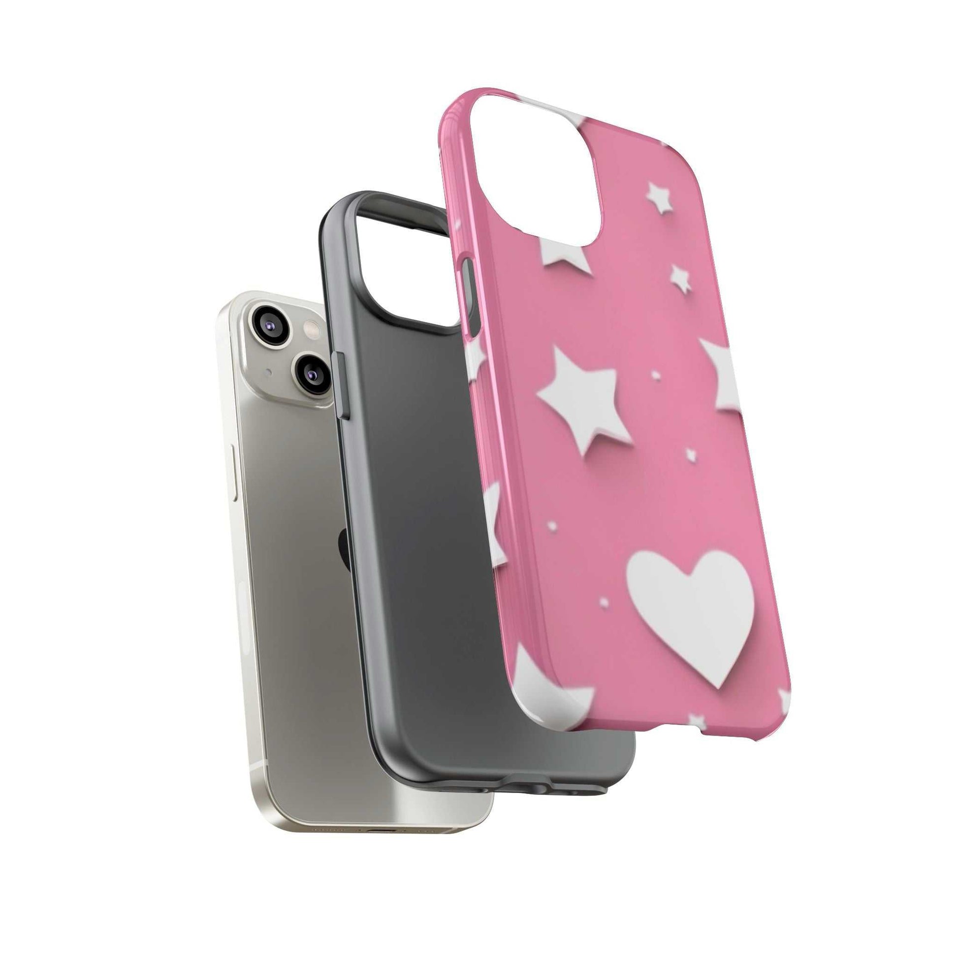 Hearts and Stars Phone Case Designed By Littlebitz 