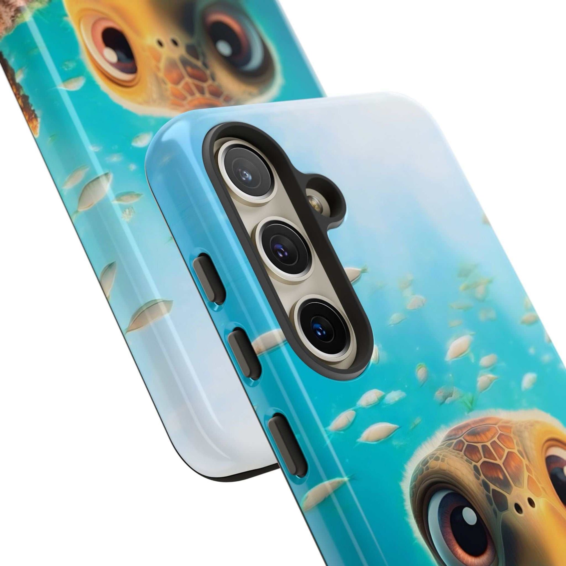 Cute Sea Turtle Samsung Phone Case designed by Littlebitz