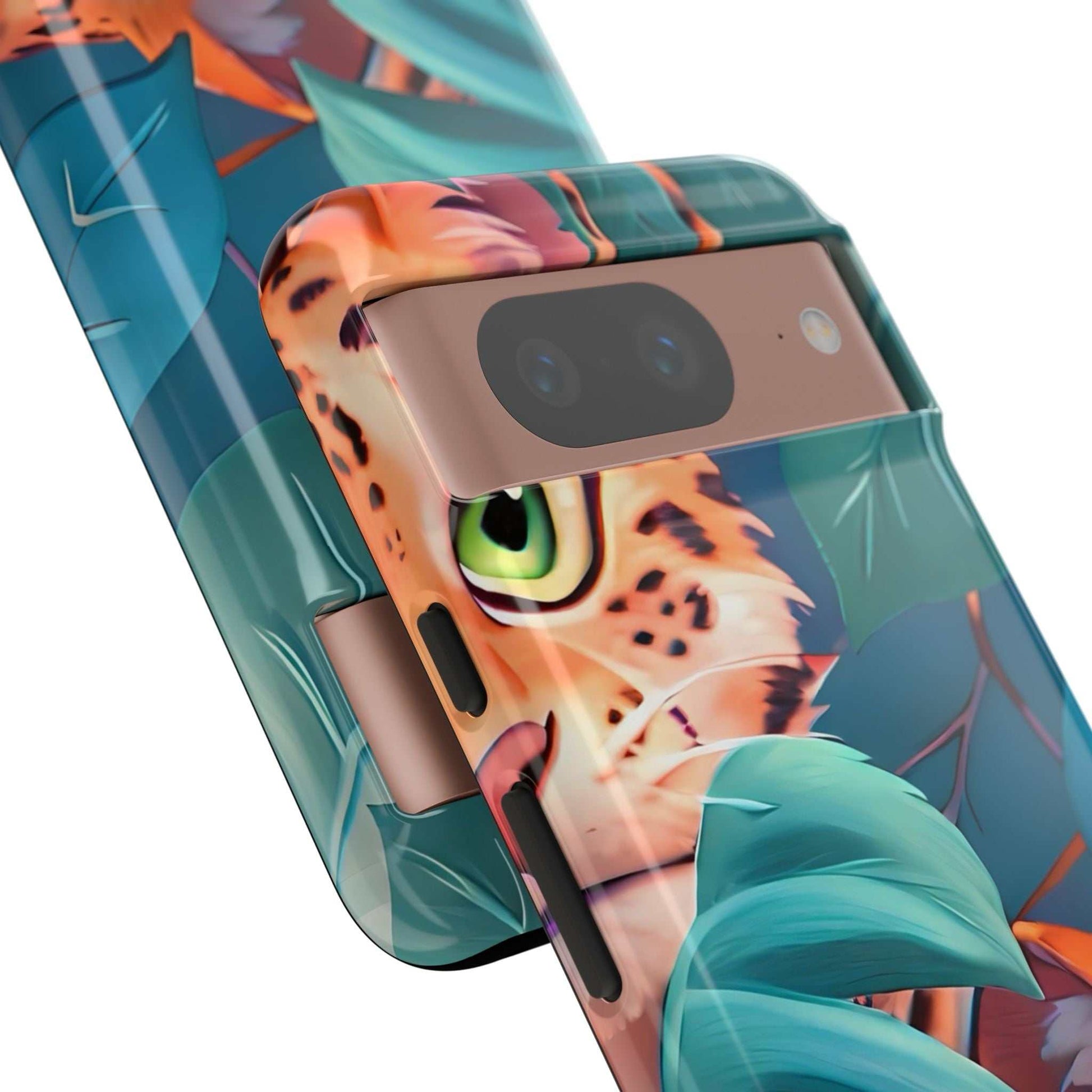 Cute Tiger Google Pixel Phone Case designed by Littlebitz 