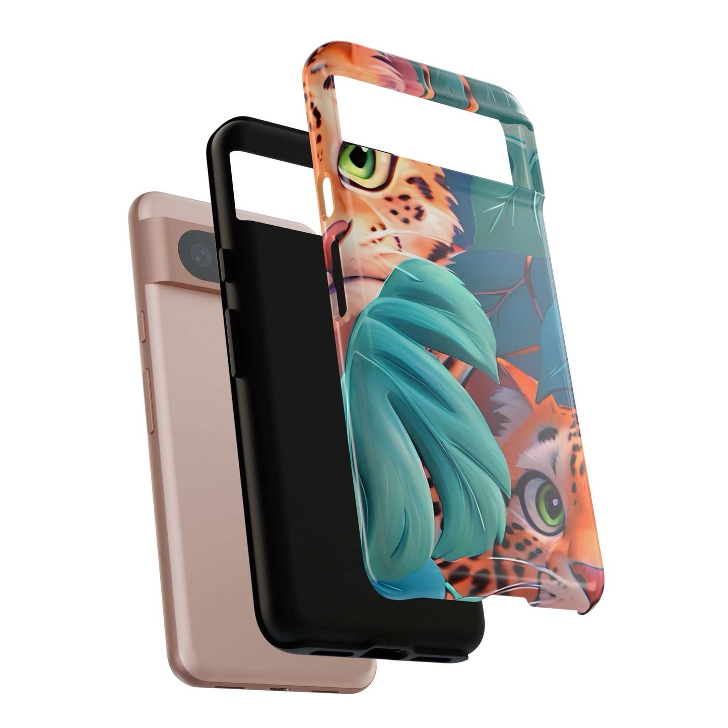 Cute Tiger Google Pixel Phone Case designed by Littlebitz 