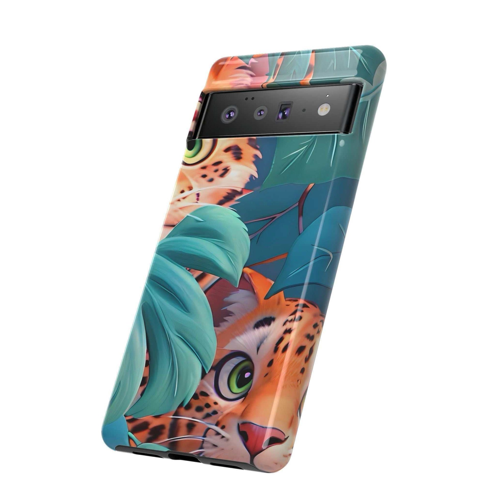 Cute Tiger Google Pixel Phone Case designed by Littlebitz 