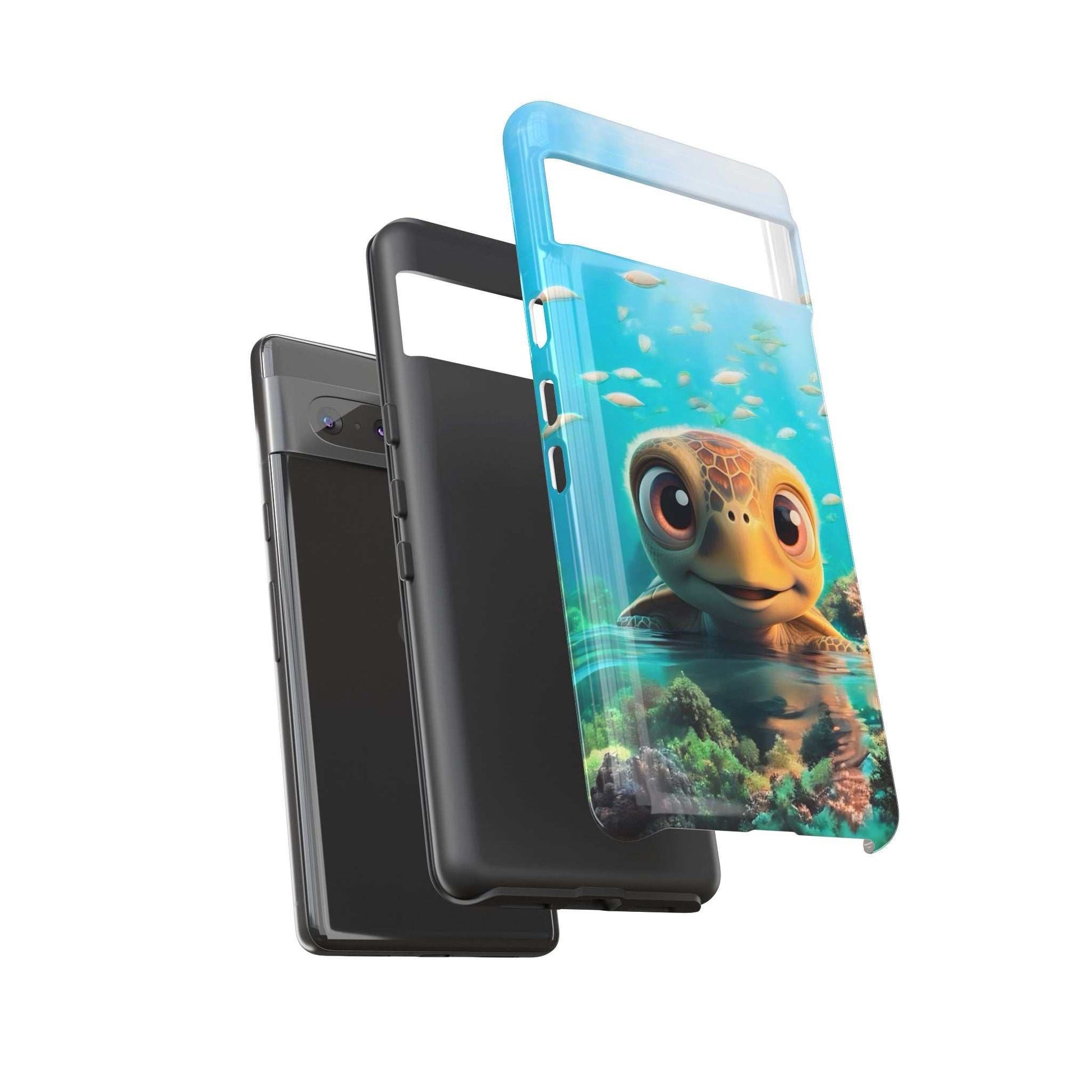 Sea Turtle Google Pixel Phone Case designed by Littlebitz 