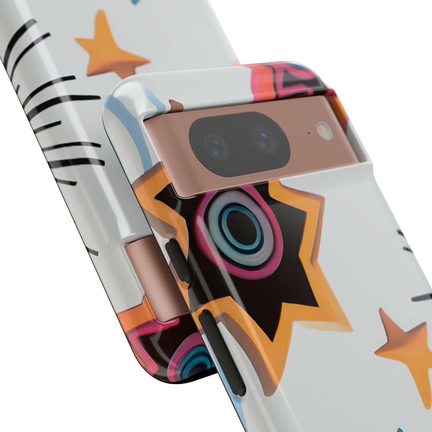 Vibrant Funky Google Pixel Phone Case designed by Littlebitz 