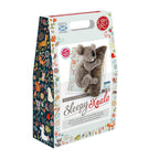 Sleepy Koala Needle Felting Craft Kit by Crafty Kit Company, includes 100% wool and step-by-step instructions, suitable for beginners, ages 10+.
