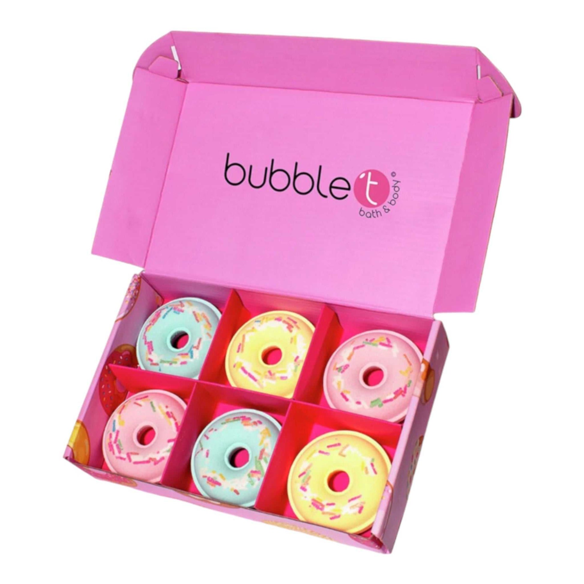 6 piece Donut bath bomb gift set