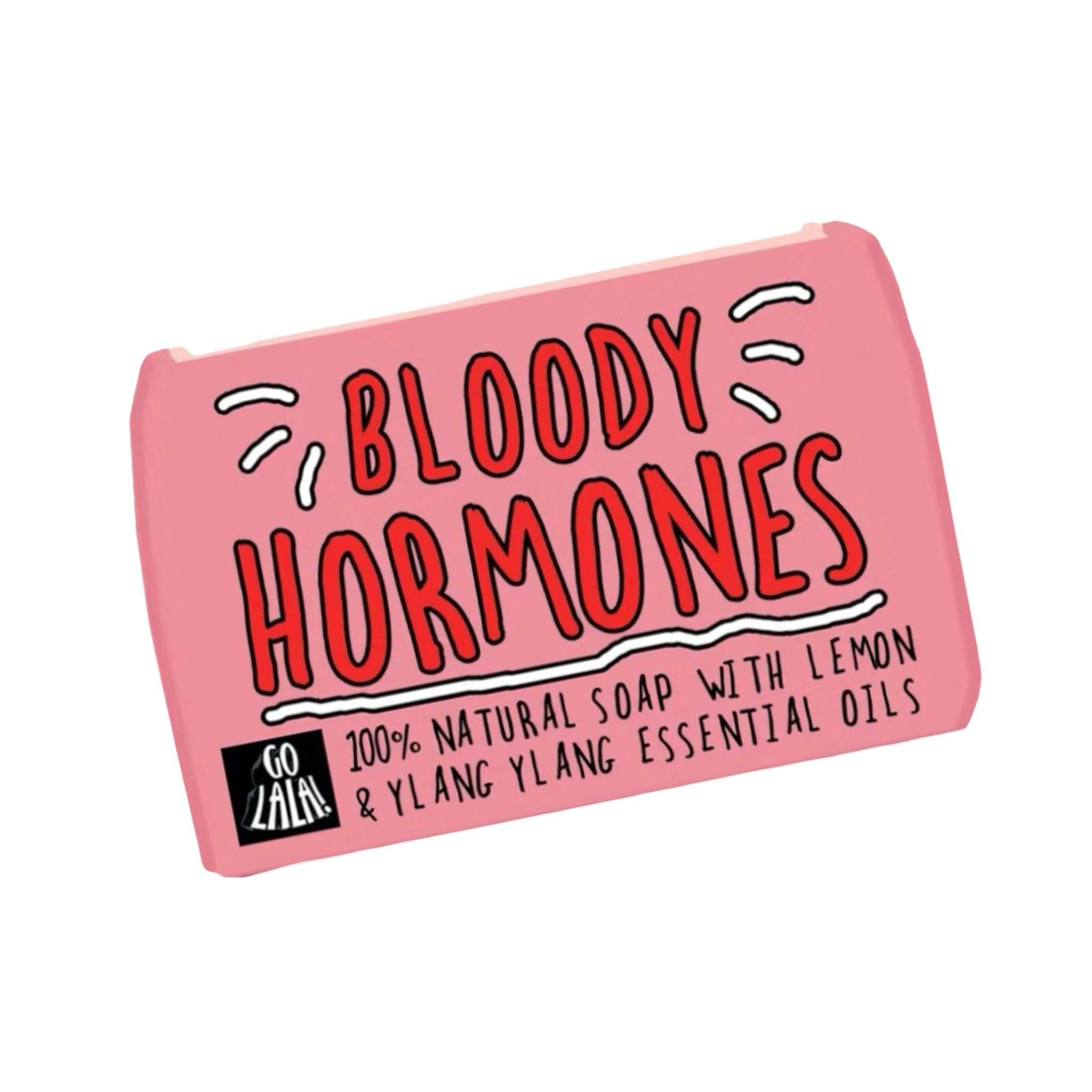 Bloody Hormones Soap with lemon and ylang ylang essential oils, vegan, palm oil-free, 95g.
