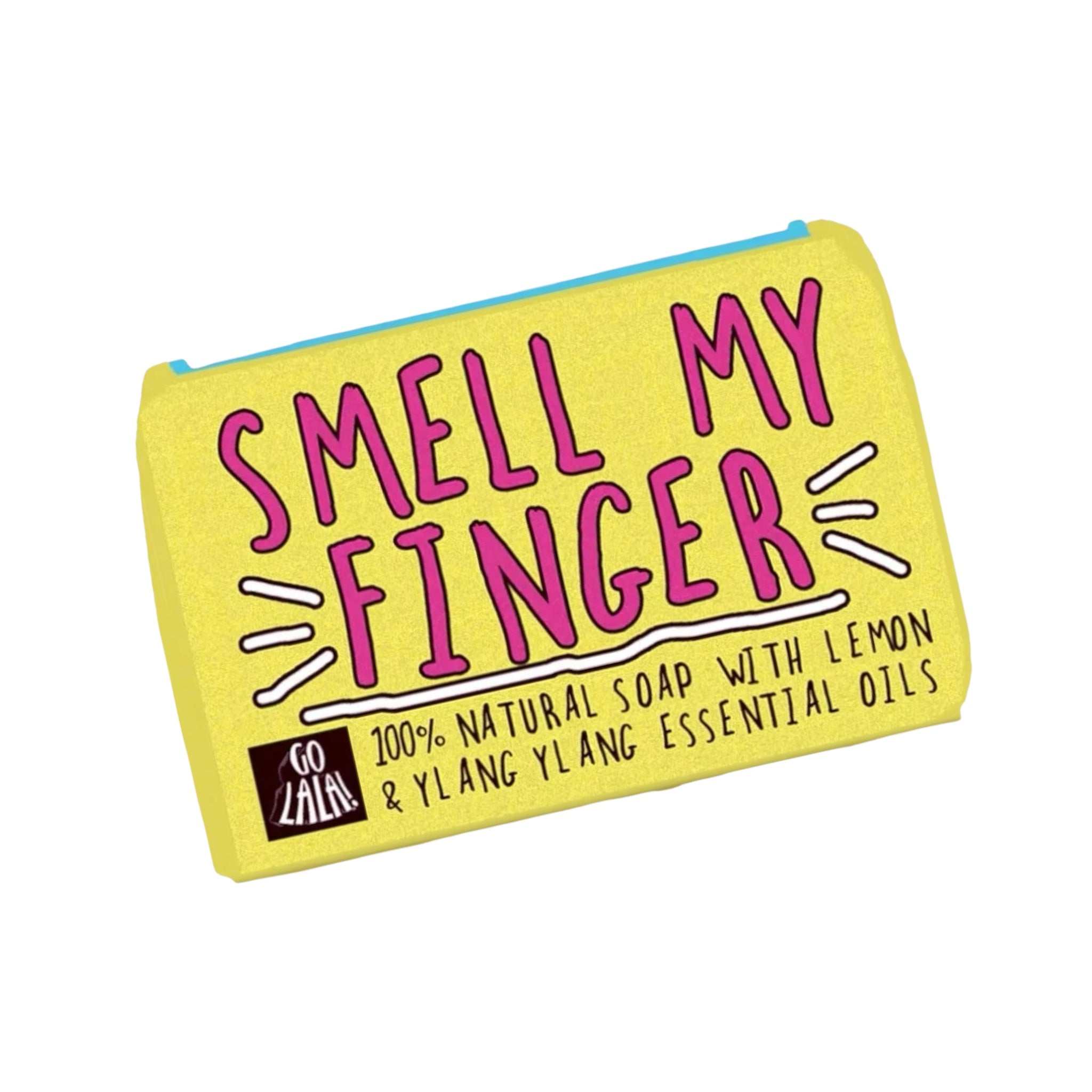 Smell My Finger Soap Bar with lemon and ylang ylang.