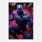 Black Panther canvas wall art with vibrant design, available in multiple sizes.
