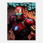 Ironman wall canvas featuring vibrant superhero artwork.