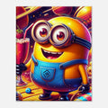 Minions Wall Canvas with vibrant yellow characters for kids’ room decor