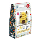 Beehive Needle Felting Kit packaging with colorful illustrations and crafting materials.