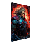 Thor Wall Canvas featuring bold, striking imagery with vibrant colors, available in various sizes and profiles, includes hanging kit.