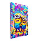 Minions Wall Canvas featuring vibrant mischievous characters, perfect for kids' rooms.