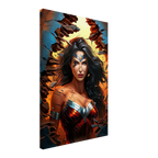 Wonder Woman Wall Canvas featuring bold, vibrant artwork, perfect for adding inspiration and a striking focal point.