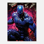 Black Panther wall canvas with bold, dynamic design and vibrant colors.
