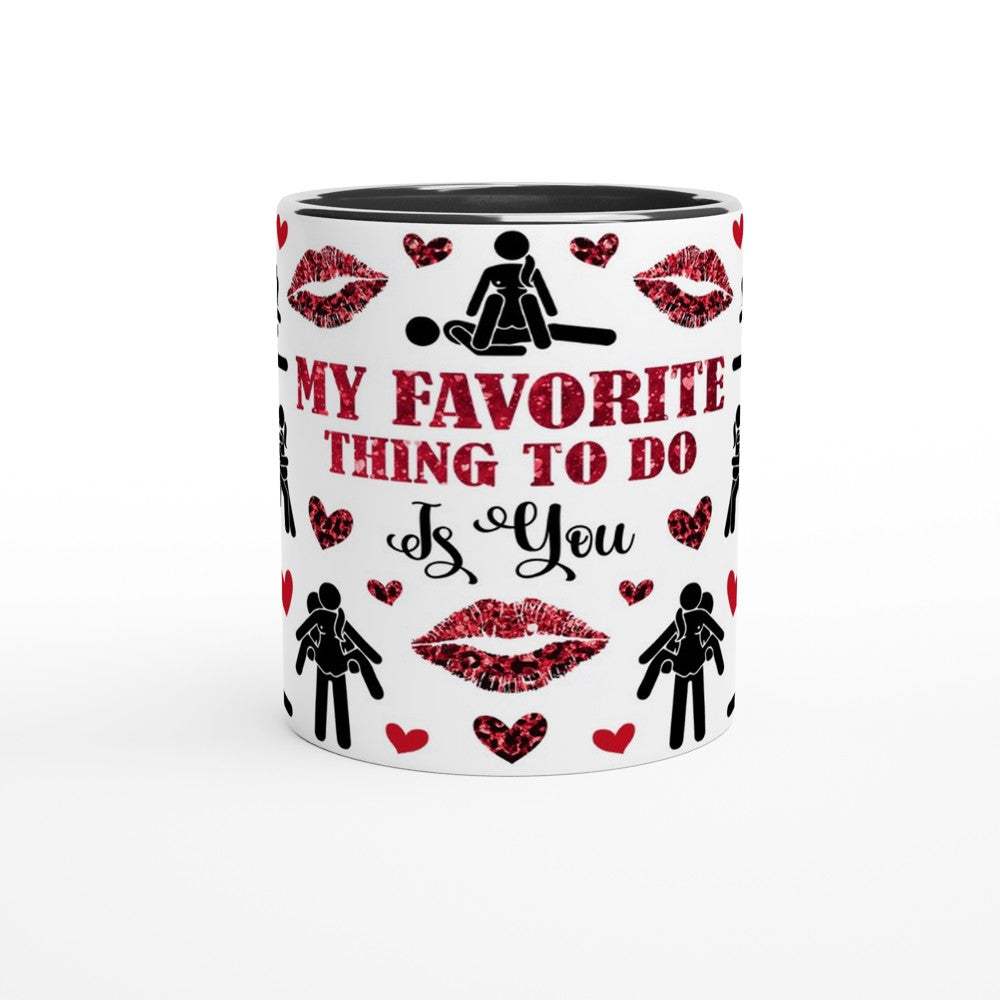 Cheeky Fun Valentines Day Mug with quirky design, perfect gift for loved ones, 11oz ceramic, dishwasher safe.
