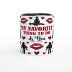 Cheeky Fun Valentines Day Mug with quirky design, perfect gift for loved ones, 11oz ceramic, dishwasher safe.