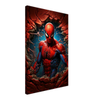 Spiderman Wall Canvas with vibrant colors and dynamic action, perfect for adding adventure to any room.