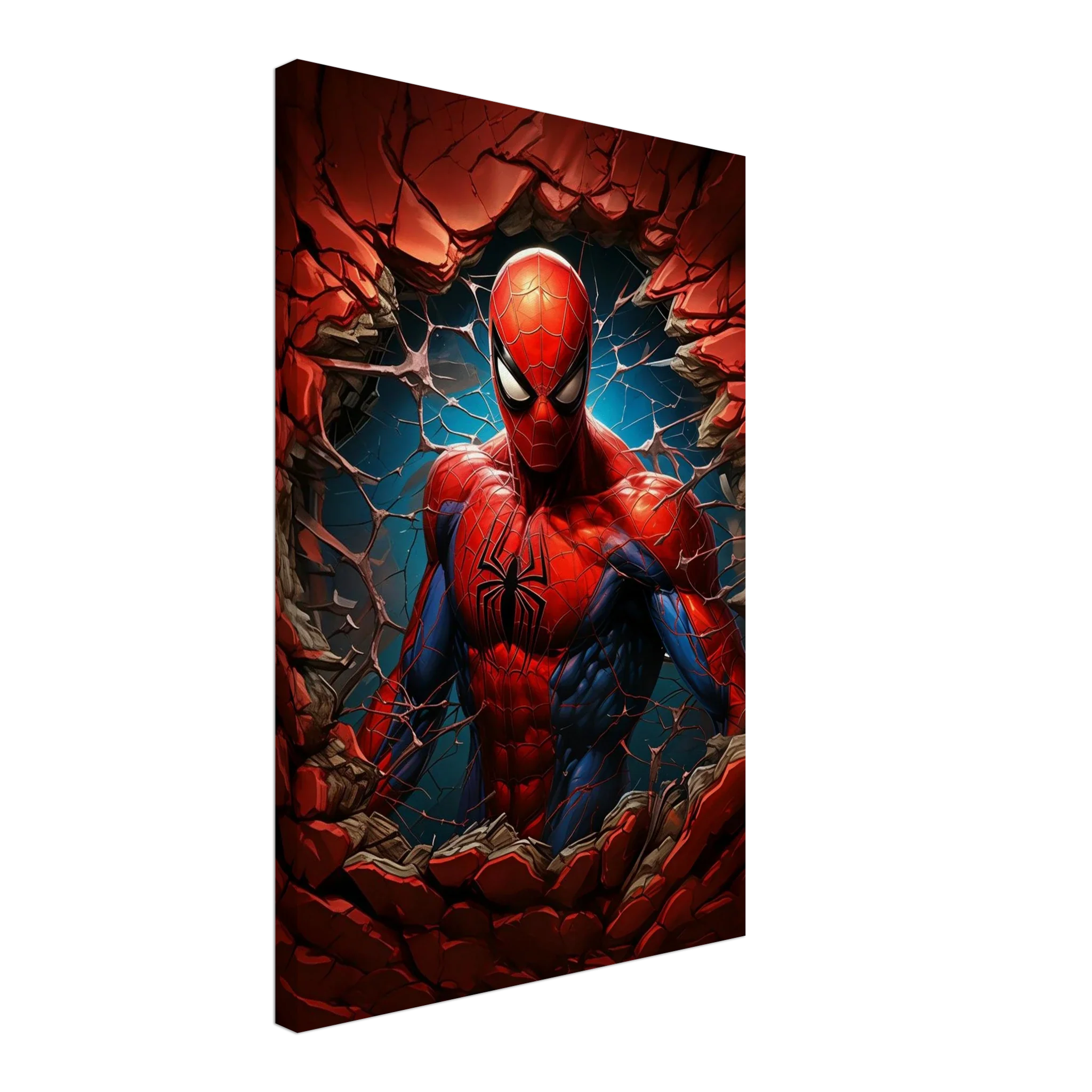 Spiderman Wall Canvas with vibrant colors and dynamic action, perfect for adding adventure to any room.