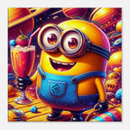 Minions Wall Canvas featuring vibrant colors and playful characters.