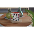 Cheeky Fun Valentines Day Mug on table with playful design, perfect gift.