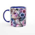 Stronger Than The Storm motivational coffee mug with colorful design and inspirational quote, 11oz ceramic, dishwasher and microwave safe.