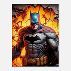 Batman wall canvas featuring Gotham's protector in a bold, fierce design.