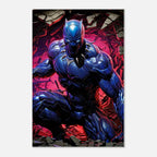 Black Panther Wall Canvas with bold design, vibrant colors, and dynamic presence.