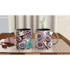 Kindness Is Free motivational coffee mug with colorful design and inspirational quote, 11oz ceramic, microwave and dishwasher safe.