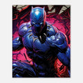 Black Panther Wall Canvas vibrant bold print on FSC-certified stretcher bars for fierce room decor