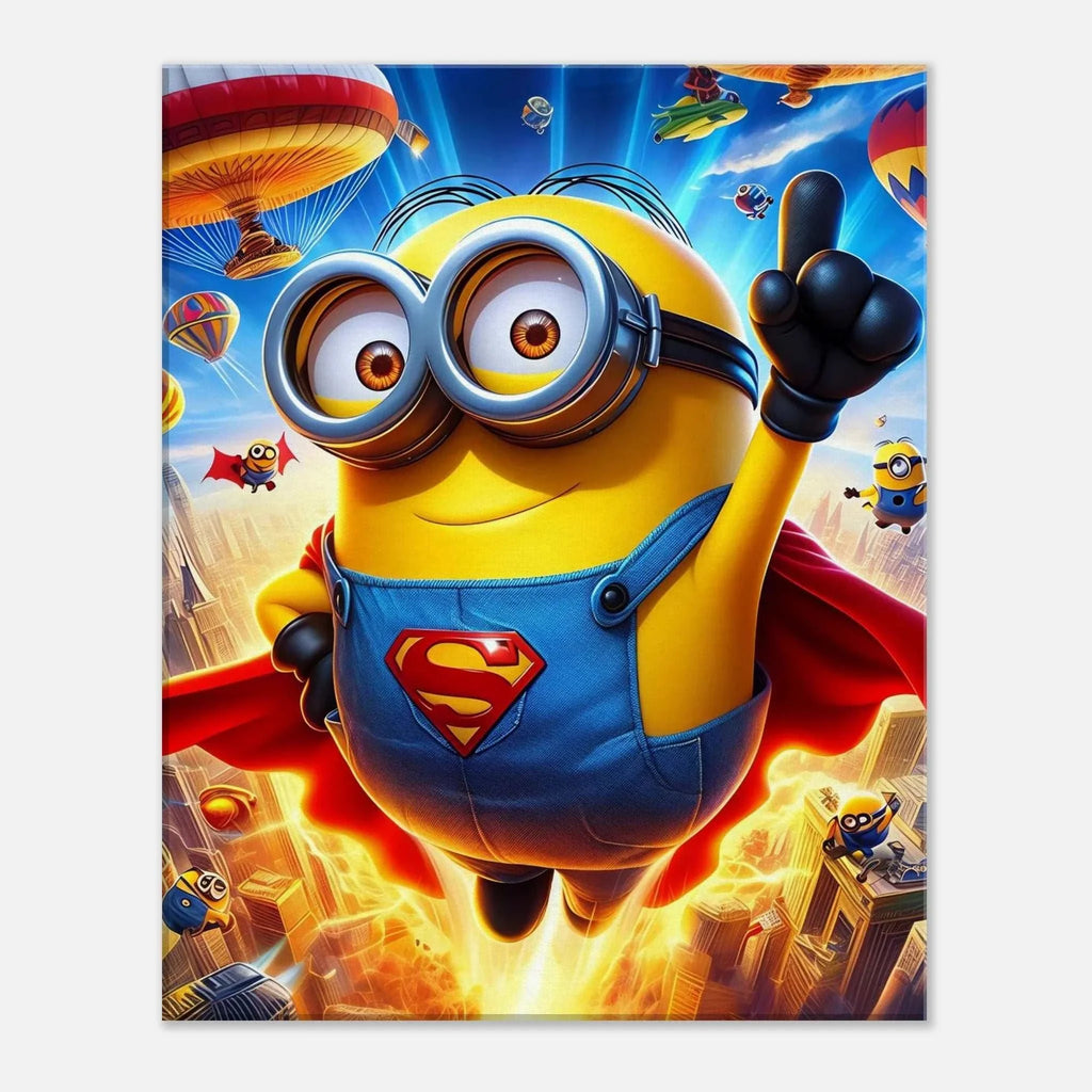 Minions Wall Canvas with vibrant design featuring playful characters; perfect for kids' rooms.