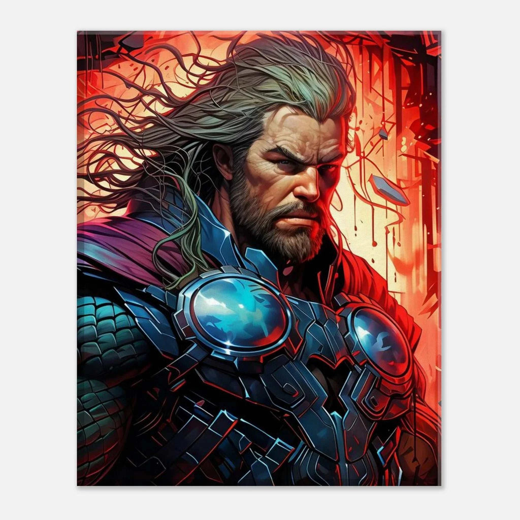 Thor Wall Canvas with bold, striking imagery and vibrant colors, perfect for adding a fearless edge to any room.