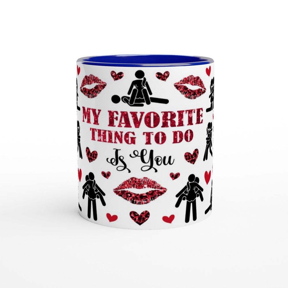 Cheeky Fun Valentines Day Mug with playful design, perfect gift for coffee lovers.